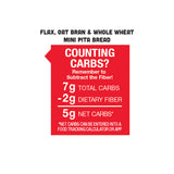 Flax, Oat Bran & Whole Wheat Mini Pita Bread