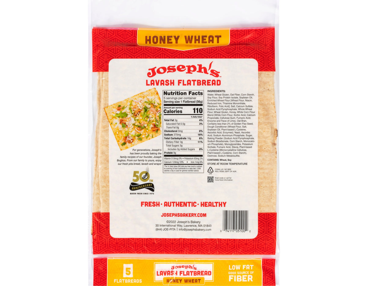 Honey Wheat Lavash – Joseph's Bakery