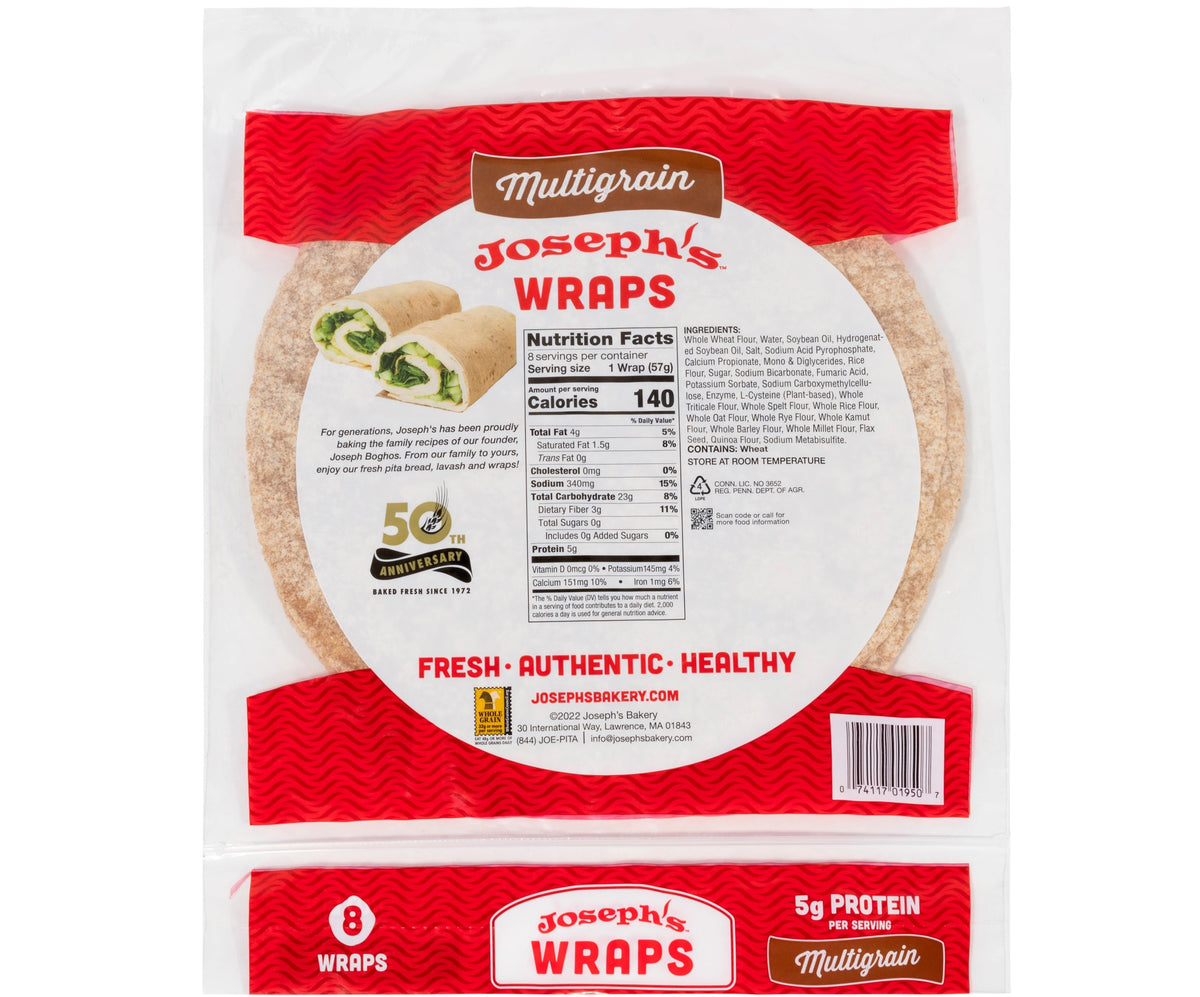 Multigrain Wraps Joseph's Bakery