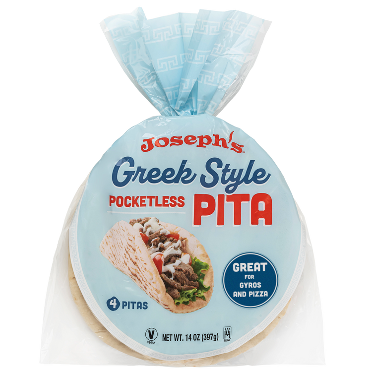 Greek Style Pocketless Pita Bread