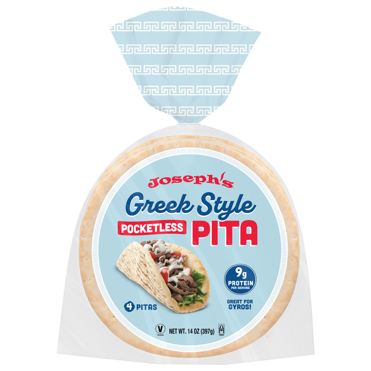 PITA Greek Style Pocketless Pita Bread – Joseph's Bakery